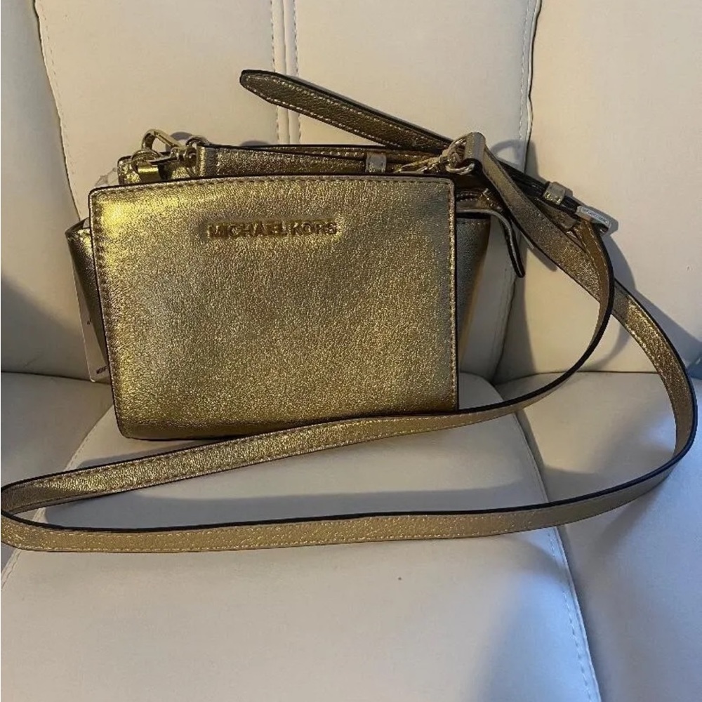 SOLD  Selma Mini Saffiano Leather Crossbody black               BRAND NEW